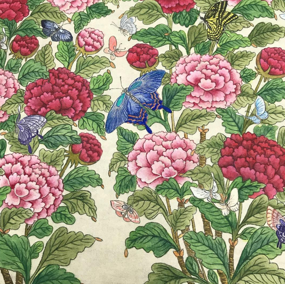 生徒制作民画作品